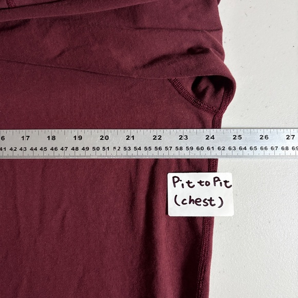 Reigning Champ Lightweight Cotton Crewneck Sweatshirt - Men's Size XL - Burgundy - Picture 6 of 7